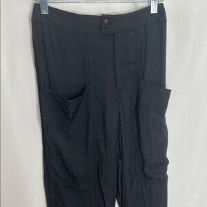 Scotch & Soda Black Relaxed Fit Trousers